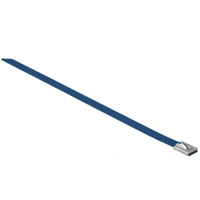 Afbeelding van Tie Wrap 400 mm Blauw Delock