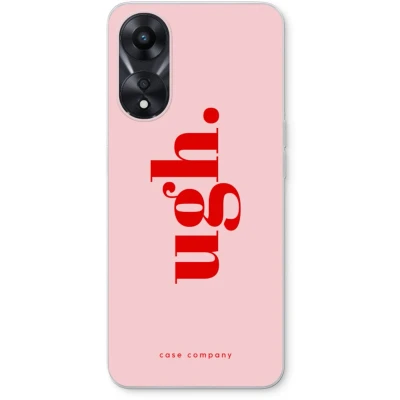 Afbeelding van Case Company® hoesje geschikt voor Oppo A78 5G Ugh Soft Cover Telefoonhoesje Bescherming aan alle Kanten en Schermrand