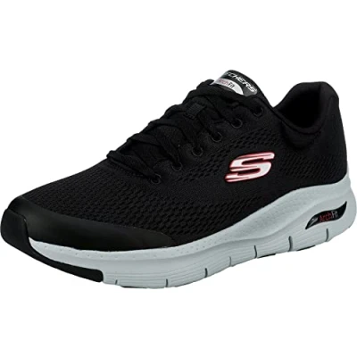 Afbeelding van Skechers Arch Fit, sneakers voor kinderen en jongens, Zwart textiel synthetisch rode bekleding