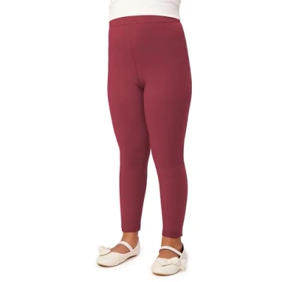 Afbeelding van Merry Style MS MS10 225 LE new Meisjes Leggings Sport Vrijetijdsbroek Lang Katoen Sportbroek Wijnrood 152