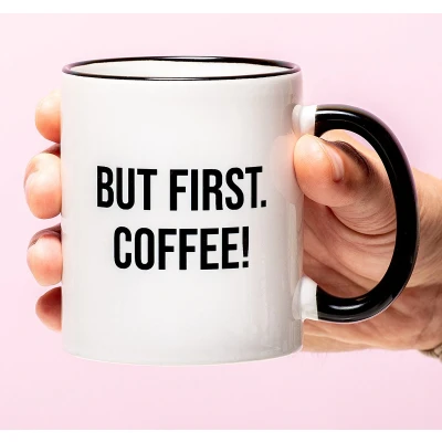 Afbeelding van Mok But First Coffee van Ditverzinjeniet