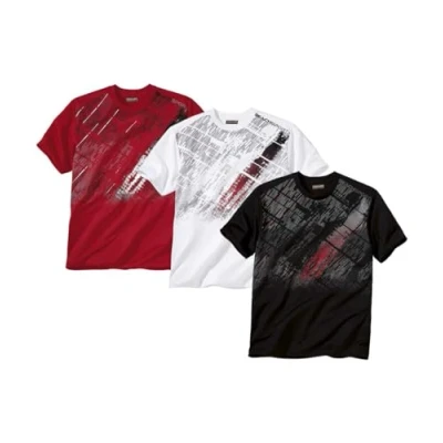 Afbeelding van Atlas for Men Set van 3 T shirts Beach Sport Heren Verkrijgbaar in grote maten 5XL