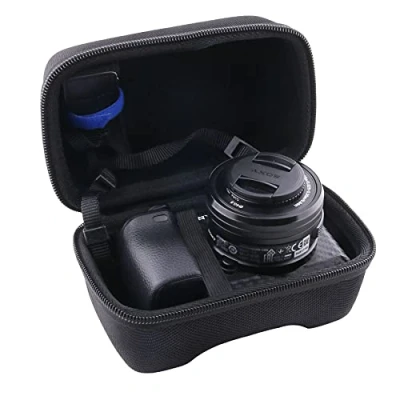 Afbeelding van WERJIA Harde draagtas compatibel met Sony Alpha a6000/a6400/a6600/a6100/a5100 spiegelloze digitale camera, Zwart, Compatibel, reizen