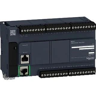 Afbeelding van Schneider electric modicon m221 controller 40 i o voeding 100 240vac in 24 si so tr 4 high sp 2 x 0 10v out 16 rel ethe tm221ce40r