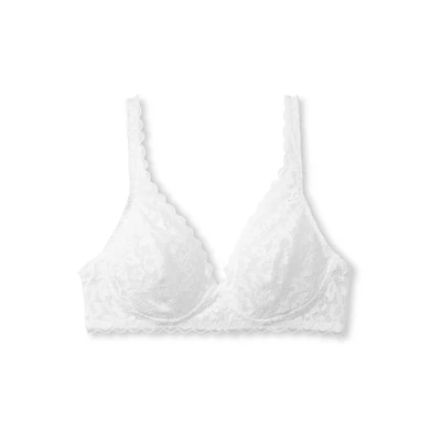 Afbeelding van CALIDA Soft bh Natural Comfort Lace Cup A C, met innovatief all over kant, zonder beugels
