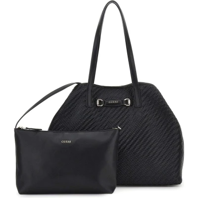 Afbeelding van GUESS Shopper Schoudertas Vikky II Large 2 In 1 Tote Bag Black Zwart