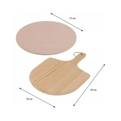 Afbeelding van Excellent Houseware pizza baksteen met schep