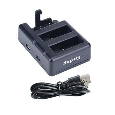 Afbeelding van Suptig Drievoudige oplader compatibel met GoPro Hero 8 7 Black 6 5 en voor WiFi Remote of