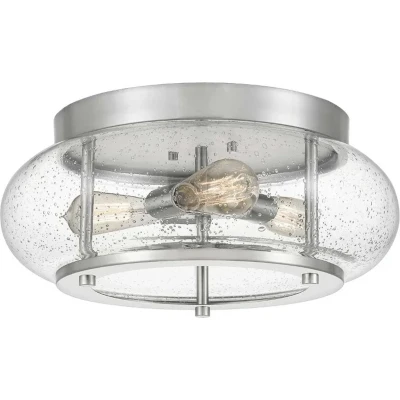 Afbeelding van Quoizel LED Plafondlamp Trilogy 3X E27 Max 60W Dimbaar Brushed Nickel
