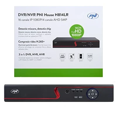 Afbeelding van PNI House H814LR DVR/NVR 16 1080P full HD kanalen of 4 5MP analoge