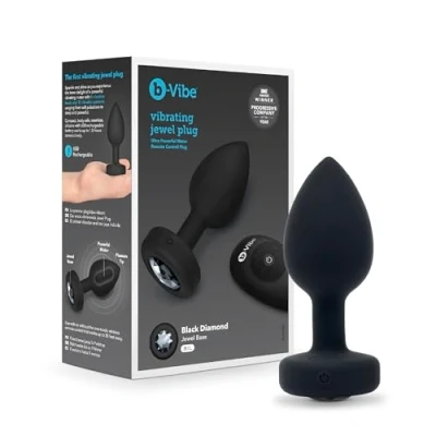 Afbeelding van Black Diamond Vibrerende Butt Plug M/L