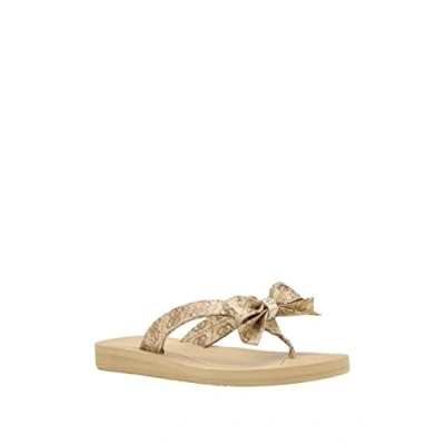 Afbeelding van GUESS Tuta teenslippers voor dames, 710 Goud, 41 EU