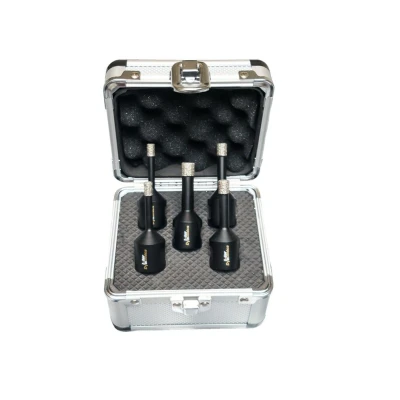 Afbeelding van InterDynamics 940500 BlackPower Tegelboorset droog in flightcase wax M14 (5 st)