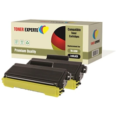 Afbeelding van 2 Pack Toner EXPERTE® Cartridges Compatibel met TN3280 voor Brother HL 5340D 5350DN 5350DNLT 5370DW 5380DN DCP 8070D 8085DN MFC 8370DN 8380DN 8880DN 8890DW