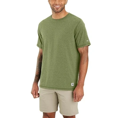 Afbeelding van T shirt Carhartt Lwd à manches courtes pour homme, coupe décontractée, vert XXL