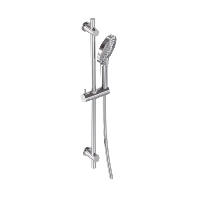 Afbeelding van MAY Glijstangset met 3 standen handdouche, doucheslang en glijstang 70cm Chroom