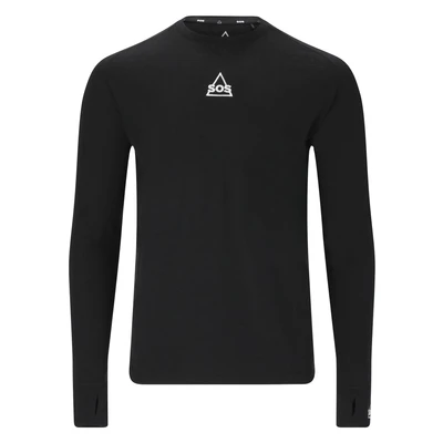 Afbeelding van SOS Midlayer Longsleeve, Heren, Maat: XXL, Black