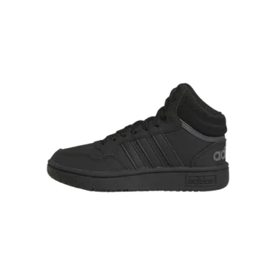 Afbeelding van adidas Hoops Mid uniseks kind sneakers, core black/core black/grey six, 31 EU