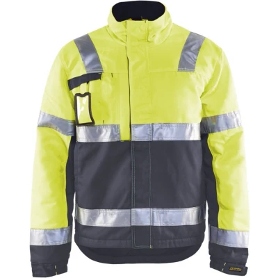 Afbeelding van Blaklader Winterjas HIgh Vis 4862 1811 Geel/Medium Grijs XL