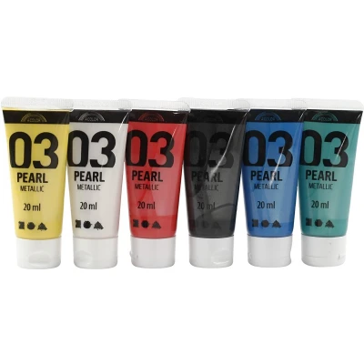 Afbeelding van A Color acrylverf, 6x20 ml, kleuren assorti