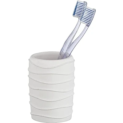 Afbeelding van Wenko Badkamerbeker Corda 7,5 X 10 Cm Polyresin Wit