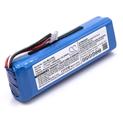 Afbeelding van vhbw Accu compatibel met JBL Charge 2 Plus, 2+, 3 (2015) Bluetooth luidspreker vervanging voor GSP1029102R (Li polymeer, 6000mAh, 3,7V) reservebatterij