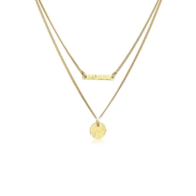Afbeelding van Elli 2 PACK Vintage Ketting goldcoloured, Dames, Maat: 40, Gold coloured