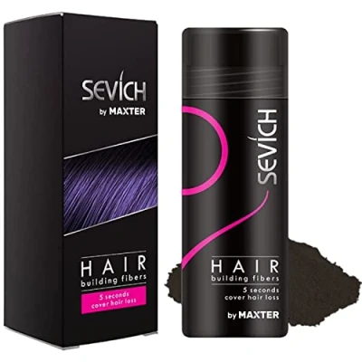 Afbeelding van Haarvezels Verbergt Onmiddellijk Haarverlies, 100% Natuurlijke Katoenvezelpoeder voor Mannen en Vrouwen Donkerbruin 25g