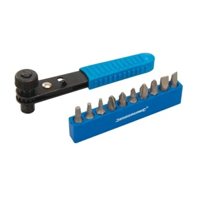 Afbeelding van Silverline Offset Ratelschroevendraaierset 11 stuks