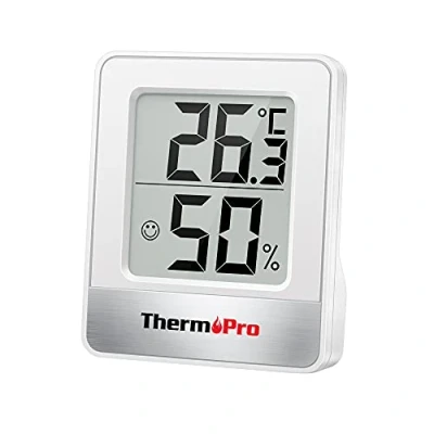 Afbeelding van ThermoPro TP49 Kleine Digitale Hygrometer Indoor Thermometer Sfeerthermometer Temperatuurmonitor en Vochtigheidsmeter voor Thuis Kantoor Comfort Reptielenthermometer