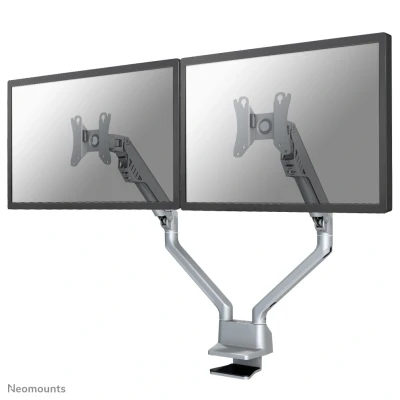 Afbeelding van FPMA D750DSILVER is een bureausteun met gasveer voor flat screens t/m 32 inch (81 cm).