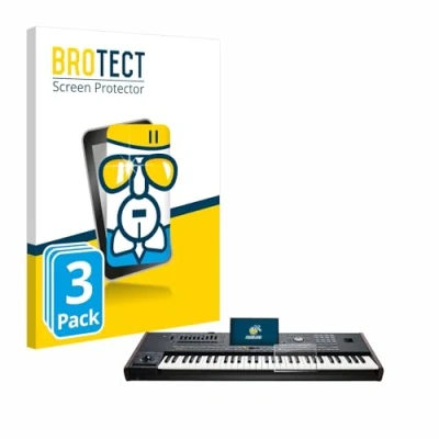 Afbeelding van BROTECT Screenprotector voor KORG Pa5X Folie Beschermfolie Beschermglas transparant (3 Stuks)