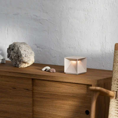 Afbeelding van Sigor Nutalis LED tafellamp, dune beige, IP54, dimbaar