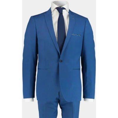Afbeelding van Born With Appetite Kostuum Blauw Sneakersuit 2 pcs Suit, Drop 181029SN98/268 jeans blue Maat 106