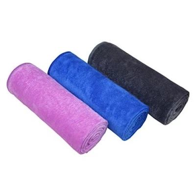 Afbeelding van MAYOUTH microvezel sporthanddoeken sneldrogende en absorberende gymhanddoek workout zweethanddoeken voor sportschool, yoga, camping, 3 stuks 40 cm x 80 (blauw+paars+grijs stuks, cm)