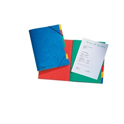 Afbeelding van Leitz Opbergmap, 7 vakken, primaire karton, blauw