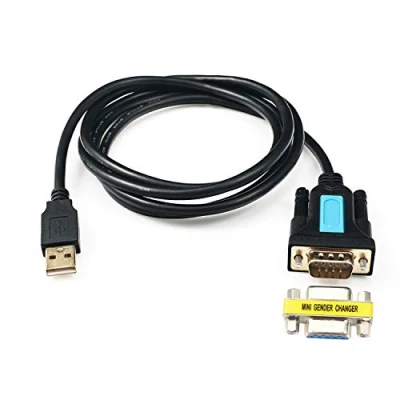 Afbeelding van CableDeconn USB naar RS232 adapter met Prolific PL2303 chipset 6ft 2m 2.0 Male DB9 Serial vrouwelijke kabel voor Windows XP,Windows Vista,7,8,10,Mac OS Linux