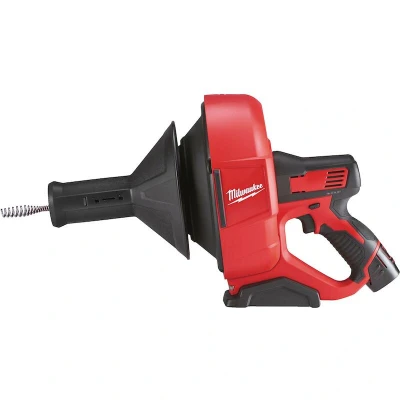 Afbeelding van Milwaukee M12 BDC8 202C subcompacte ontstoppingsmachine met 8 mm diameter spiraalkabel set (2x 2,0Ah accu) in koffer