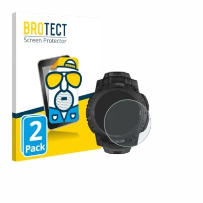 Afbeelding van BROTECT Screenprotector voor Garmin Instinct 3 Solar Tactical Edition (45 mm) Folie Beschermfolie matte (2 Stuks)