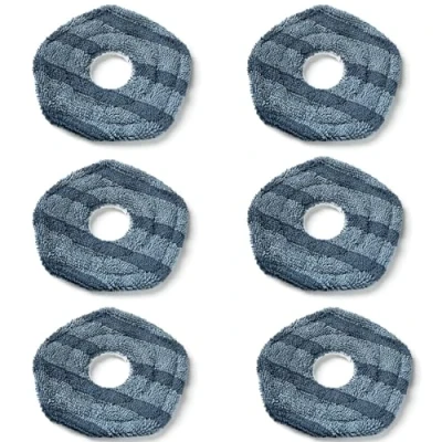 Afbeelding van Chuancheng 6 Pack Herbruikbare Mop Pads voor Eufy X10 Pro Omni X9 Robot Stofzuigers, Vervanging Wasbare Dweildoek