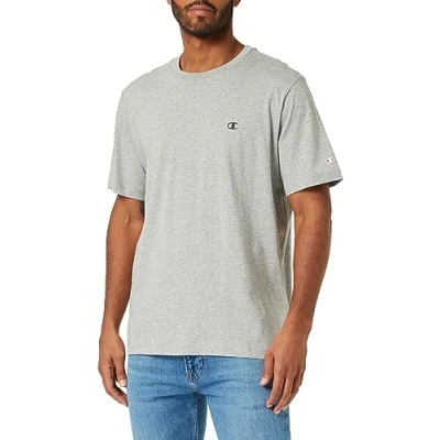 Afbeelding van Champion Crewneck Tshirt basic, Heren, Maat: XL, Grey melange