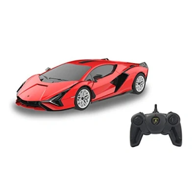 Afbeelding van 1:24 Jamara 403126 RC Auto Lamborghini Sian FKP Rood 2,4GHz Model Kant en Klaar