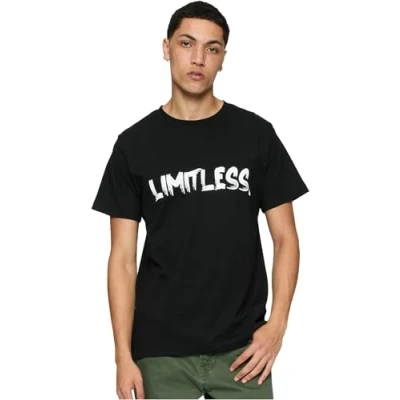 Afbeelding van Mister Tee Limitless Tshirt print, Heren, Maat: XS, Black