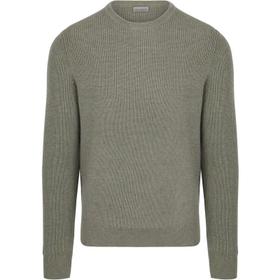 Afbeelding van Suitable Trui Wol Blend Groen maat XL Heren met Regular fit Pasvorm Polyester Herenkleding