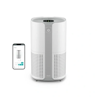 Afbeelding van Duux Bright 2 Smart Luchtreiniger 210 CADR geschikt voor 42m² Air Purifier met Luchtkwaliteitsindicator en Ionisator Wit