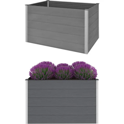 Afbeelding van Plantenbak verhoogd 150x100x91 cm HKC grijs