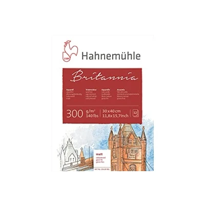 Afbeelding van Hahnemuhle Aquarelblok Britannia 300 gram cold pressed 30 x 40 cm