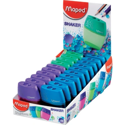 Afbeelding van Puntenslijper Maped Shaker 2 gaats display á 20 stuks assorti