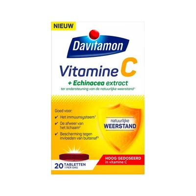 Afbeelding van Davitamon Vitamine C + Echinacea Tabletten 20TB