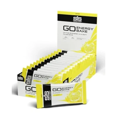 Afbeelding van Science in Sport GO Energy Bakes, 30 g koolhydraten, koolhydraatrijke, zachtgevulde gebakken energiesnack, citroensmaak, 12 repen